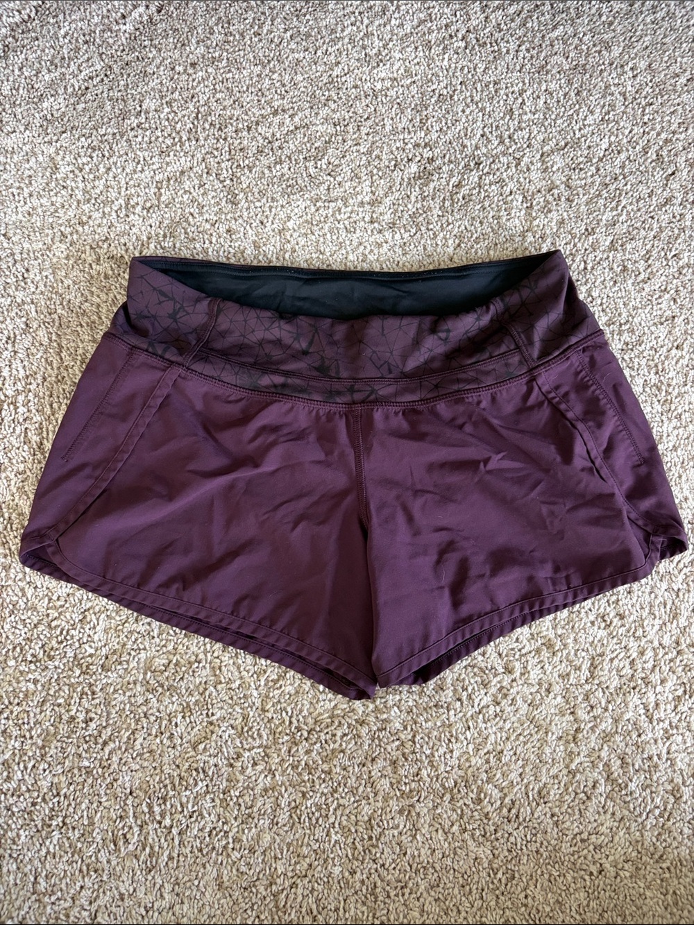 lululemon athletica Deep Plum Athletic Shorts